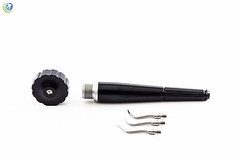 NEW DENTAL HYGIENIST PNEUMATIC AIR SCALER 2 HOLE WITH 3 TIPS PEN-LIM PL-0062