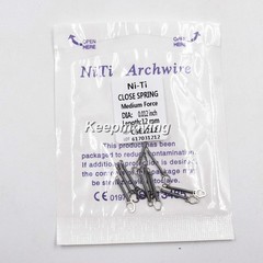 10Pc/Pack Dental Orthodontic NiTi Closed Coil Spring 6 Size 0.010 012”*6 9 12mm