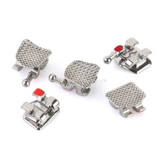 1-1000X AZDENT Dental Ortho Metal Bracket Mini MBT 022 345 With Hooks 20pcs/pack