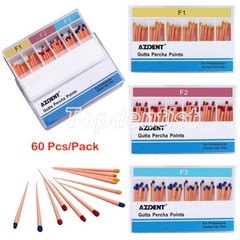 Obturación endodóntica dental Puntos universales gutapercha F1 F2 F3 F# AZDENT