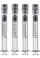 1ml Glass LUER LOCK Syringes w/ Graduated Measurement Markings (100 Count)