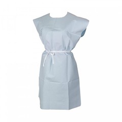 Tidi Patient Exam Gown Blue No Cuff 40×40″ Unisex Scrim-Reinforce 3XL Adult 25