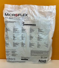 Ansell Microflex 93-360 (Box of 500) Sm (6.5-7) Teal/Blue Cleanroom Gloves. New!