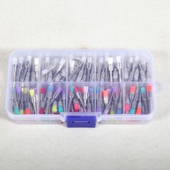 200-1000pcs Dental White&Color Nylon Latch Flat Polishing Polish Prophy Brush po