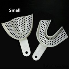 Dental Impression Trays Perforated Plastic Disposable (CHOOSE SIZE)(1 Bag of 10)