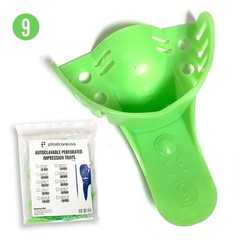 Fast Set Mold Mouth Impression Kit – 1lb Alginate + 12 Anterior Upper Trays