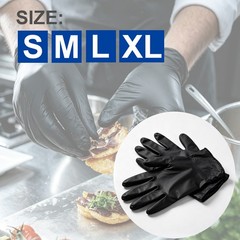 100Pcs Disposable Nitrile Gloves Powder Free S M L XL For Kitchen Cleaning Work