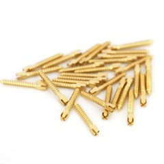 30 Pcs Dental Screw Post Plated 24K Gold Conical Refill S/M/L/XL For Root Canal