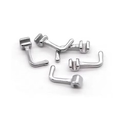 Dental Orthodontic Crimpable Hook Left/Right Sliding 90 Degree Bending 10Pc/pack