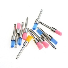 100pcs Dental Prophy Polishing Brushes Polisher Flat Type Colorful Nylon