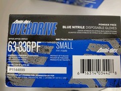 2-Boxes(200 Gloves) 63-336PF Ambi-Dex Powder Free Nitrile Gloves – Blue – Small