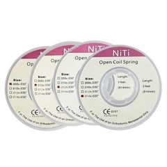Dental Orthodontic Niti Open Coil Spring Diameter (008/010/012/014)*030 914mm