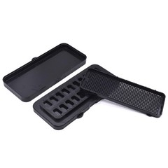 Angzhili 1 Pack Dental Veneer Processing Box, Ceramic Rectangular, Black