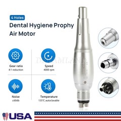 Yabang 360°Swivel Dental 4:1 Hygiene Prophy Handpiece Air Motor 4H Nose Cone
