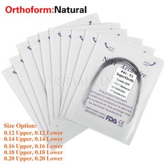 5 Packs Dental Orthodontic Super Elastic Niti Round Arch Wires Nature 10pc/pack