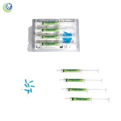 Dental Acid Etching Gel 37% Phosphoric 4 x 1.2ml Syringes Silica Free Blue Prime