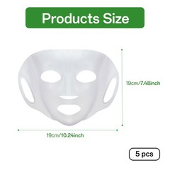 IIUIKOO Reusable Silicone Face Mask Cover for Women, 5Pcs 1 Count (Pack of 5)