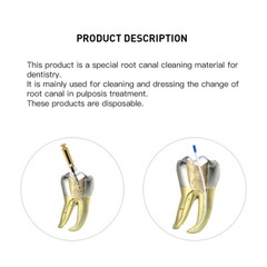 AZDENT puntas de papel endodoncia dental 0.04 Taper 15#-40# 100pcs/pack