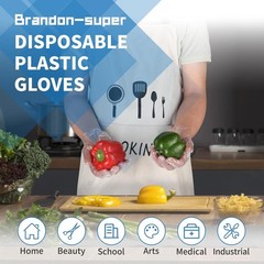 Food Prep Gloves Plastic Food Safe Gloves, Food Handling, One Size Fits Most …