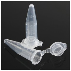 25x Small Plastic Vials Tubes Sealed Centrifuge Snap Cap Clear 1.5mL Liquid Tiny