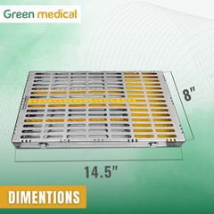 Dental Sterilization Cassette Autoclavable X-Large Cassette (Yellow)