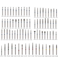 97Types Dental Diamond Burs FG 1.6mm for High Speed Handpiece 5pcs/pack DL