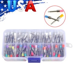 Disposable Dental Prophy Polishing Brush Latch Flat Type Rainbow 200Pcs/Box
