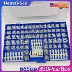 NEW POLYCARBONATE TEMPORARY DENTAL CROWNS BOX KIT 360 PCS W/ CROWN MOLD GUIDES