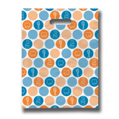 100 Pack Dental Dots Dental Centimeters Giveaway Bags, 8″ X 10″ United States US