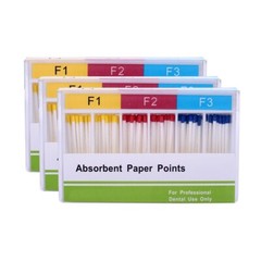 10X AZDENT puntas de papel absorbente endodoncia canal radicular dental F1.F2.F3