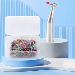 100pcs/Box Dental Polishing Polisher Prophy Brush Bowl Flat Type Colorful Nylon