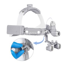 ETERFANT 3.5X-R Dental Surgical Headband Binocular Loupes & 10W LED Head Light