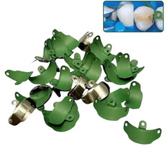 50Pcs Dental Matrix Bands PTFE Coat Non-Stick Sectional Contoured Metal Matrices