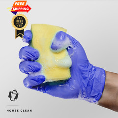 Medguy Medical Nitrile Exam Gloves, 4.5 Mil X-Large, X-large (Blue-violet)