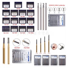 Dental Carbide Burs 19mm FG Straight Fissure Bur for High Speed