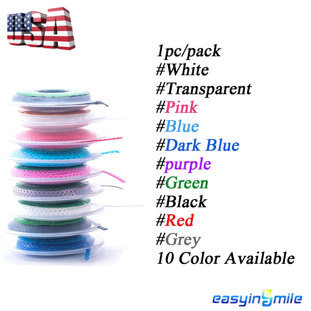 15feetDental braces Power Chain Orthodontic Elastic Ultra Spool 3 size Ring Roll
