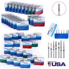 100pcs Fresas De Diamante FG Dental Para Pieza De Mano De Alta Velocidad Medio
