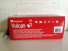 Medicom Vulcan Nitrile Gloves Indigo Size Medium 150 Count General Purpose