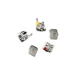 1pack Dental Orthodontic Brackets Braces Metal Monoblock （20Pcs/pack）