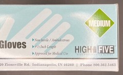 Medical Examination Gloves MEDIUM Flex Vinyl Latex Free Powder Free BOSMA 100 Ct