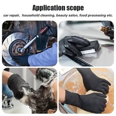 100PCS Disposable Black Nitrile Gloves for Household Cleaning Work Safety Tool