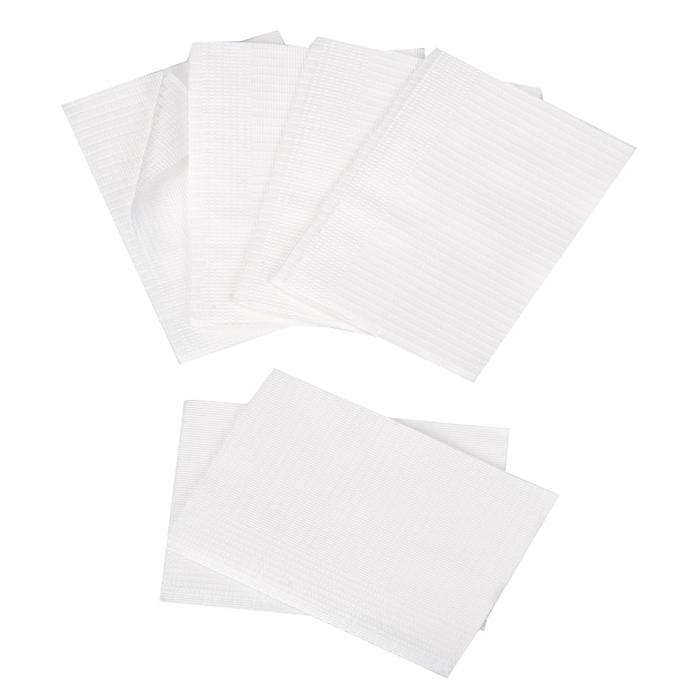 500 Patient Bibs (2+1)Ply Towels DENTAL MEDICAL TATTOO Disposable 18×13 bib