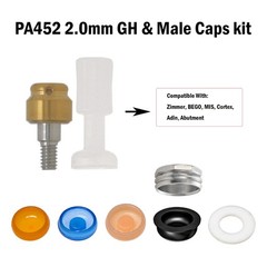Zimmer Tapered Screw-Vent 4.5mm Internal Hex Implant 1-5mm for Locator Abutment