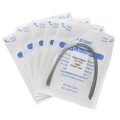 Dental Orthodontic Super Elastic Niti Rectangular Arch Wire Ovoid/Nature Form