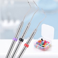 100 Pcs/Box Dental Instrument Hygienist Silicone Color Code Rings Bands Circle