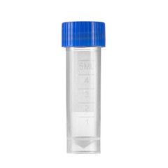 50 Pieces 5 Ml Plastic Graduated Vial Sample Bottle Storage Container Tubes with