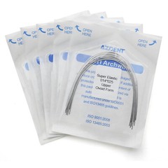 10 PCS AZDENT Dental Ortho Super Elastic Niti Arch Wires Rectangular Ovoid form