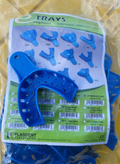 Plasdent Dental Excellent Disposable Impression Trays #4 Medium Lower Bag of 12