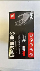 AMMEX Glove Works Nitrile Gloves, Black – XL (100 Pack).
