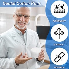 Rollos De Gasa Dental De 1000 Unidades Almohadillas De Algodon Para Dentistas